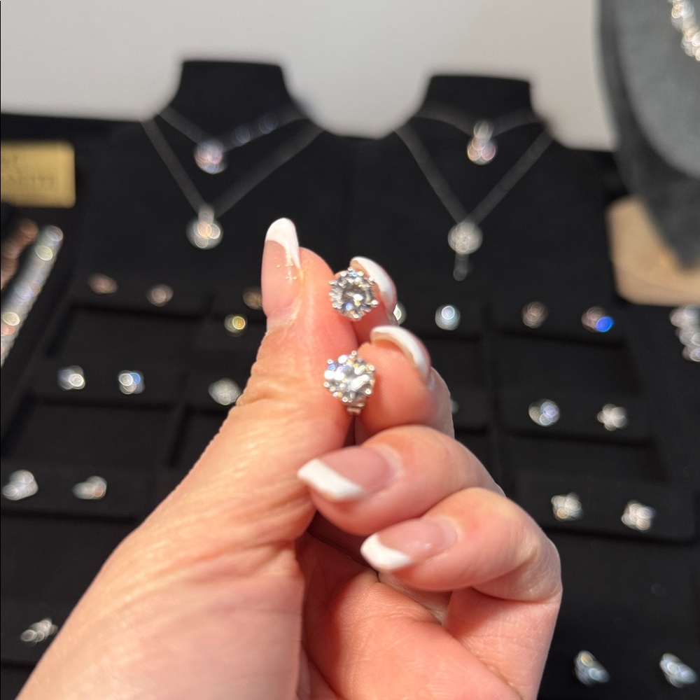 Elegant Silver Stud Earrings